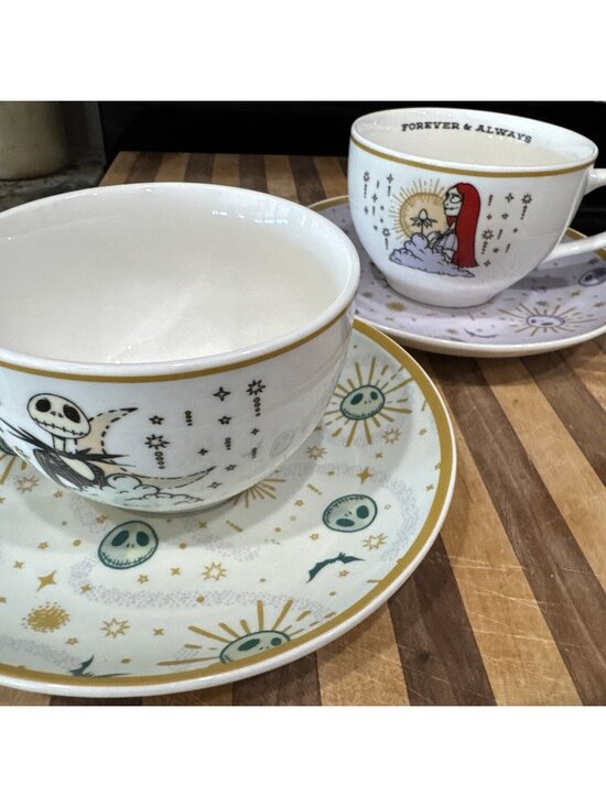 Silver Buffalo Other - Tim Burtons Nightmare Before Christmas 6.7 Oz Mug & Saucer Set Jack Sally Design